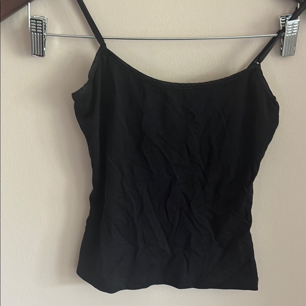 Vix Black Ruched Camisole Top